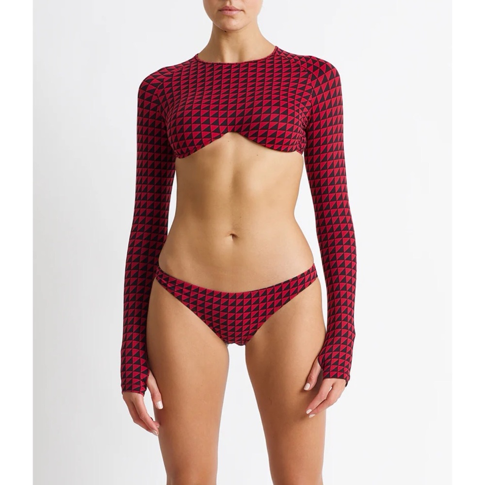 NWT 🏷️ Tropic of C Playa Rashguard and Lo Bottoms in Hibiscus Geo